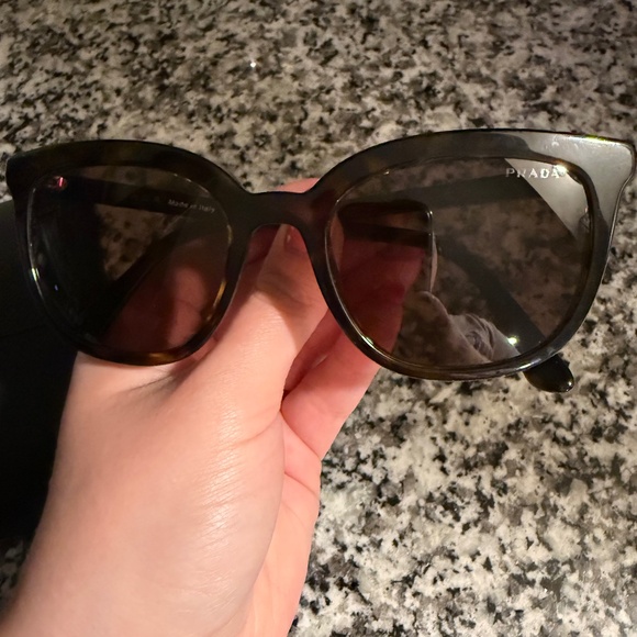 Prada 03XS sunglasses in brown - cat eye - Picture 1 of 5